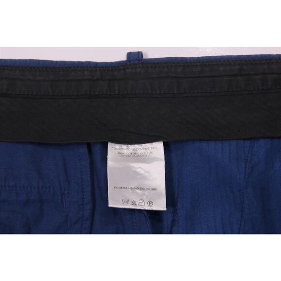 Balenciaga Blue Cotton Flat Front Flared Bell Bottoms Pants Eu 54 - US 34x30 - Picture 6 of 7